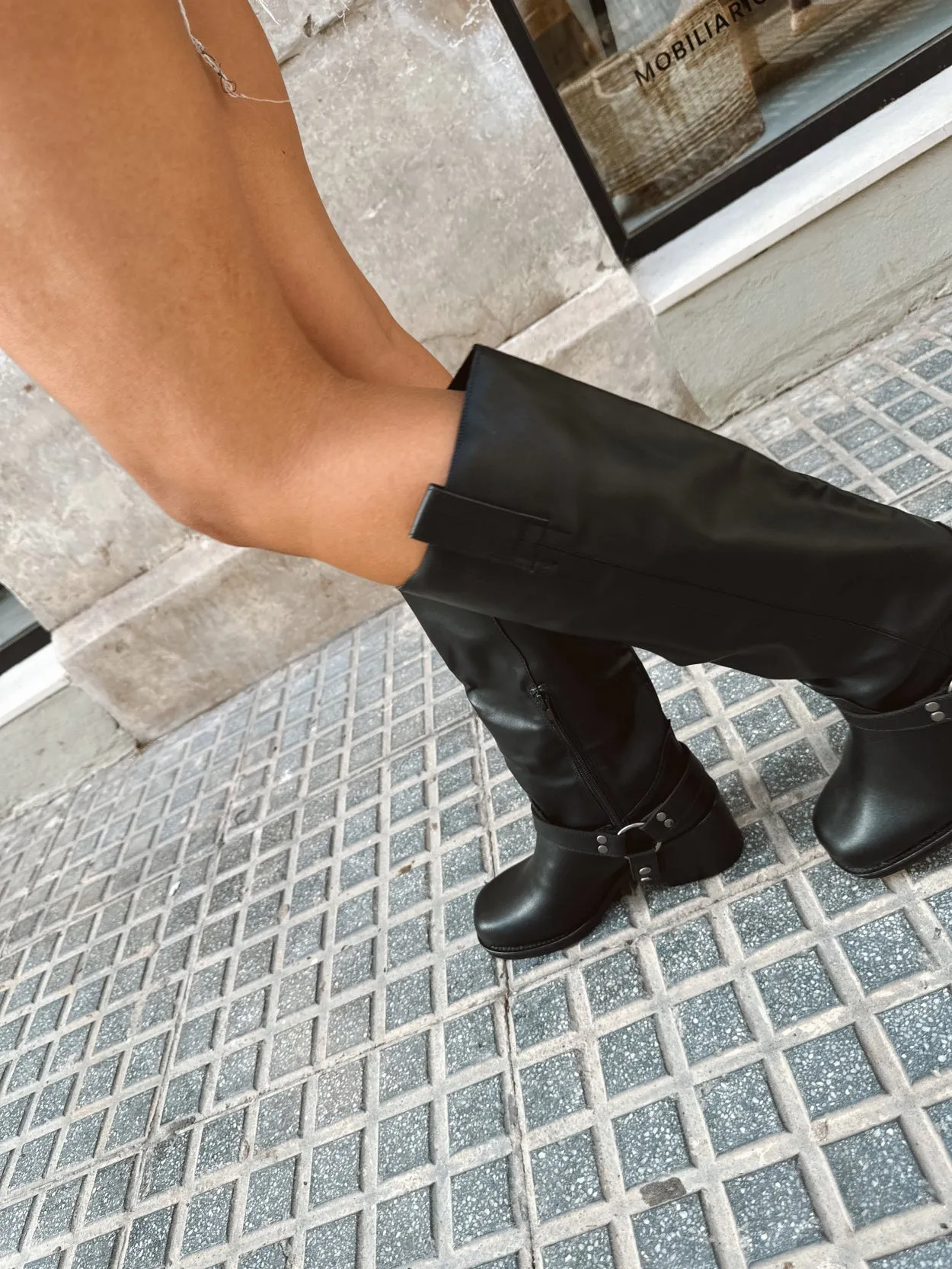 Botas moteras negras