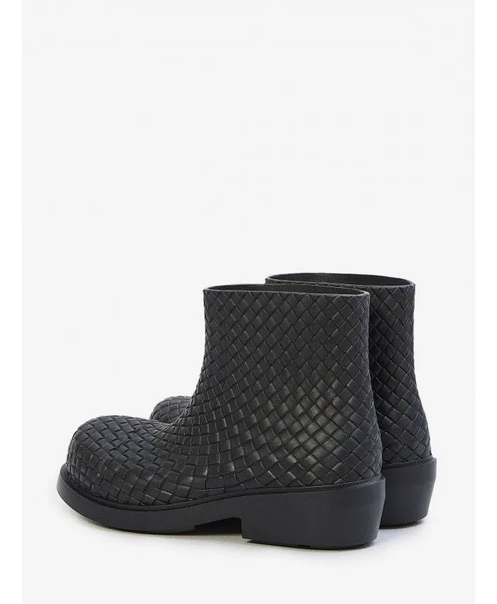 BOTTEGA VENETA Black Fireman Ankle Boots for Women