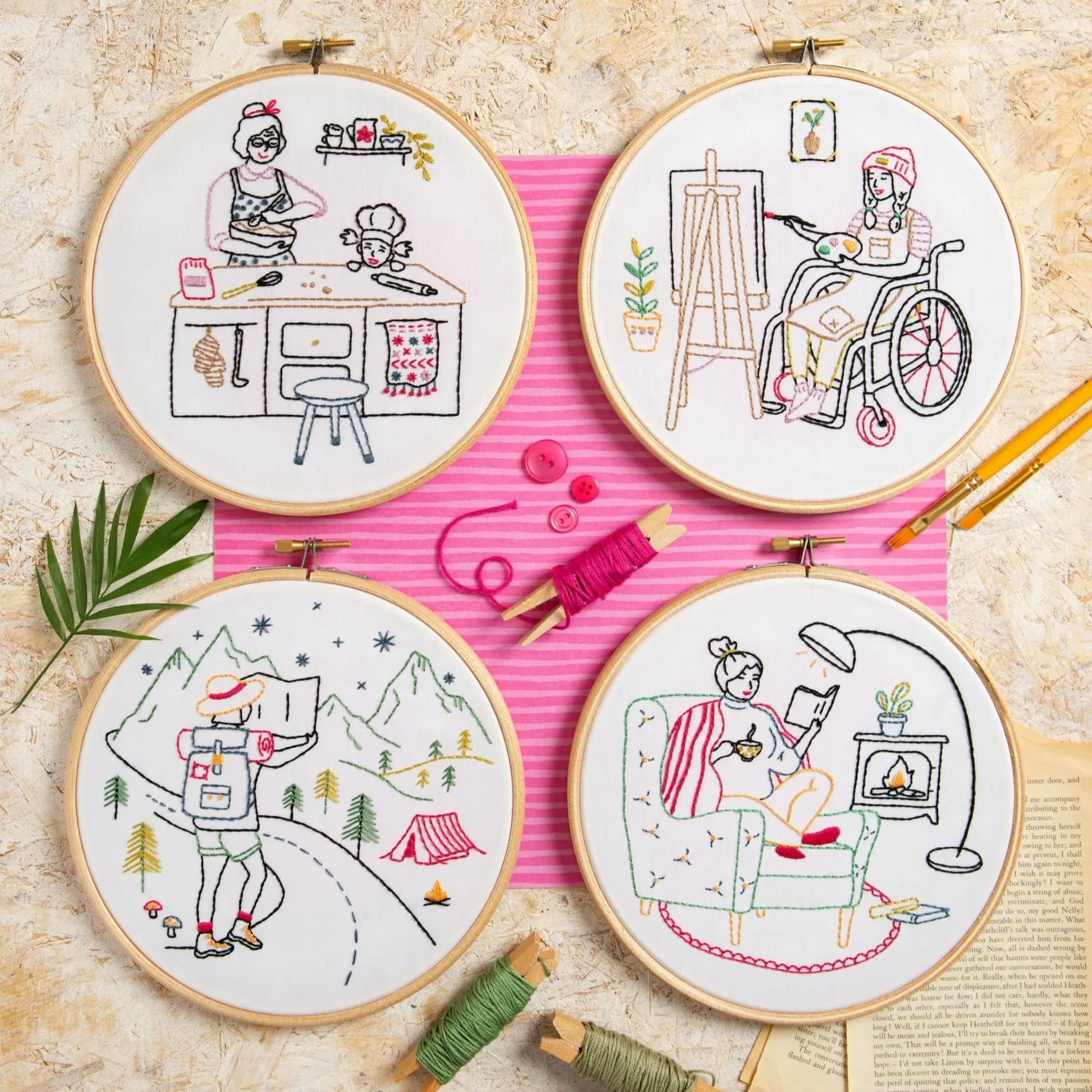 Breathe Embroidery Kit (Wonderful Women Collection)