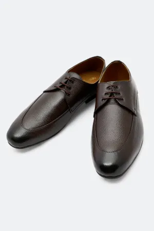 Brown Derby Lace Up Formal Shoes