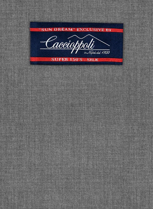 Caccioppoli Sun Dream Fenti Gray Wool Silk Suit