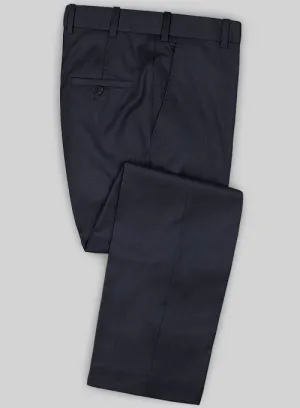 Caccioppoli Sun Dream Navy Blue Wool Silk Pants