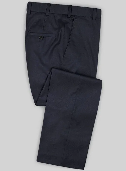 Caccioppoli Sun Dream Navy Blue Wool Silk Pants