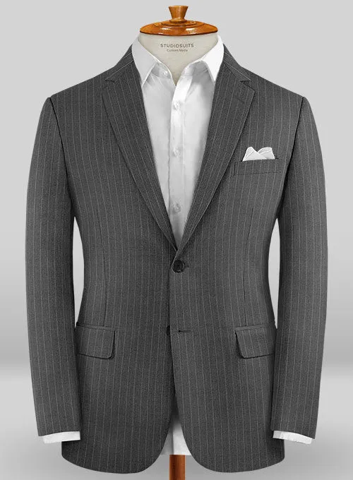 Caccioppoli Sun Dream Tino Charcoal Wool Silk Jacket