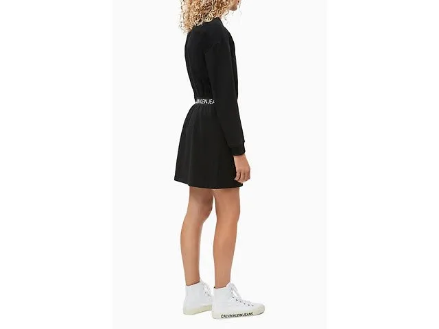 Calvin Klein Sweatdress logo waistband Jurken