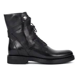 CAMIL 70021<br>Black lace-up boots