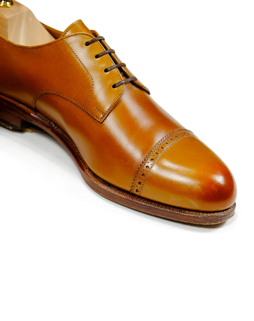 Carmina for Skoaktiebolaget - Tan Cap Toe Derby UK 8 / EU 42