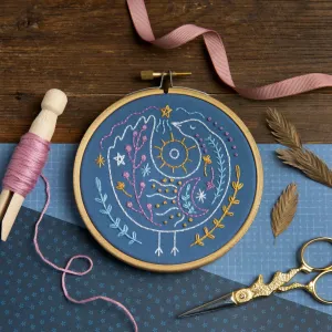 Celestial Bird Mini Embroidery Kit