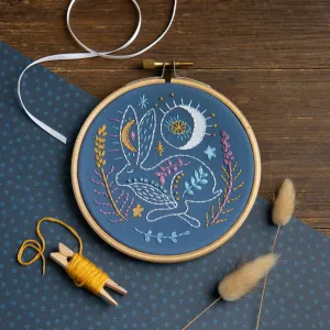 Celestial Hare Mini Embroidery Kit