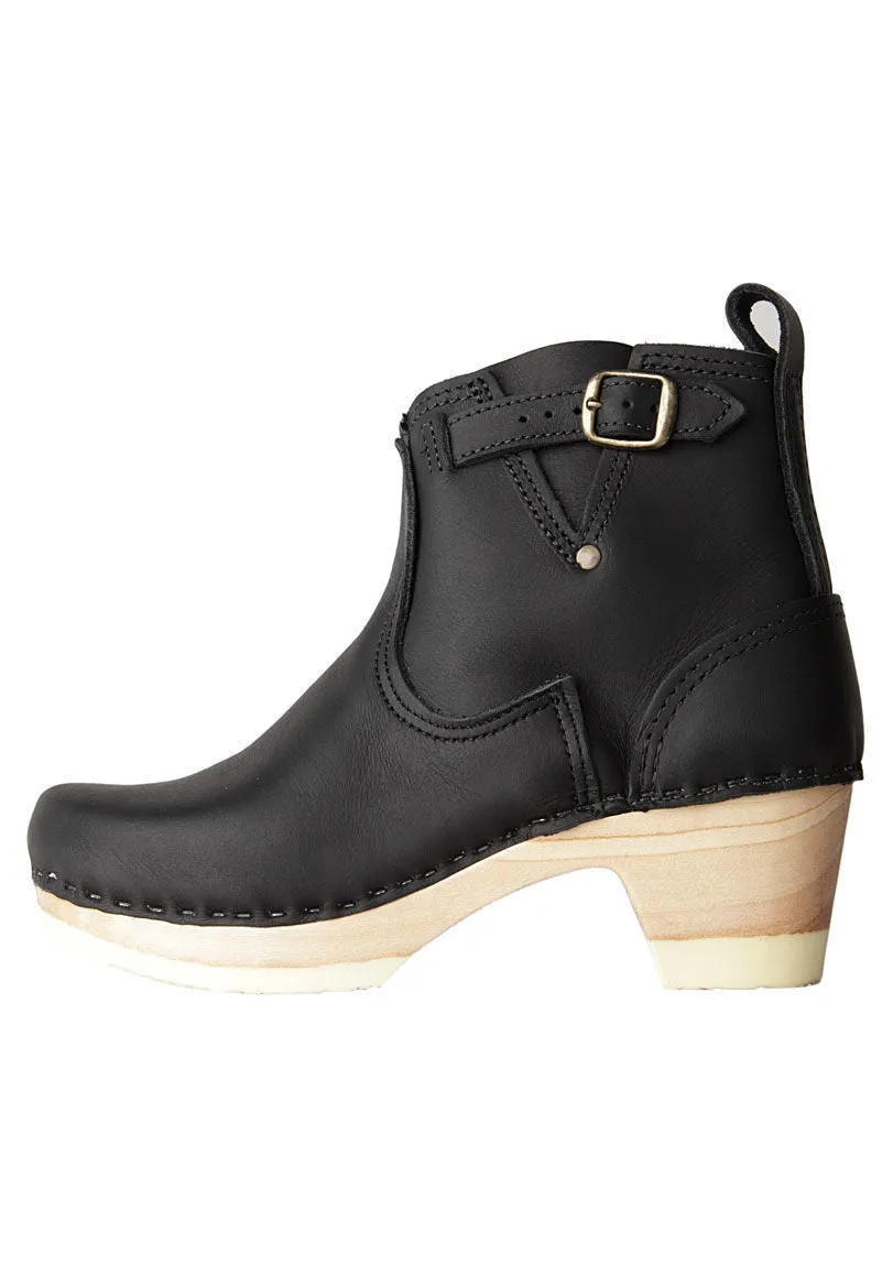 Classic Biker Buckle Boot