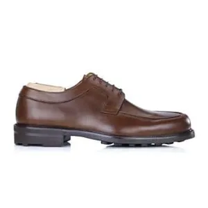 Cognac Derby Shoes - Rubber outsole - HUDSON GOMME COUNTRY