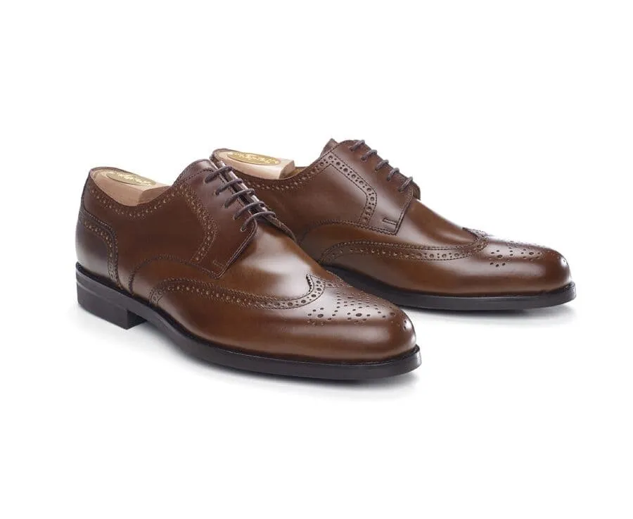 Cognac Derby Shoes - Rubber outsole - PELL CLASSIC GOMME CITY