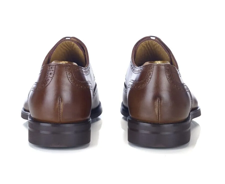 Cognac Derby Shoes - Rubber outsole - PELL CLASSIC GOMME CITY