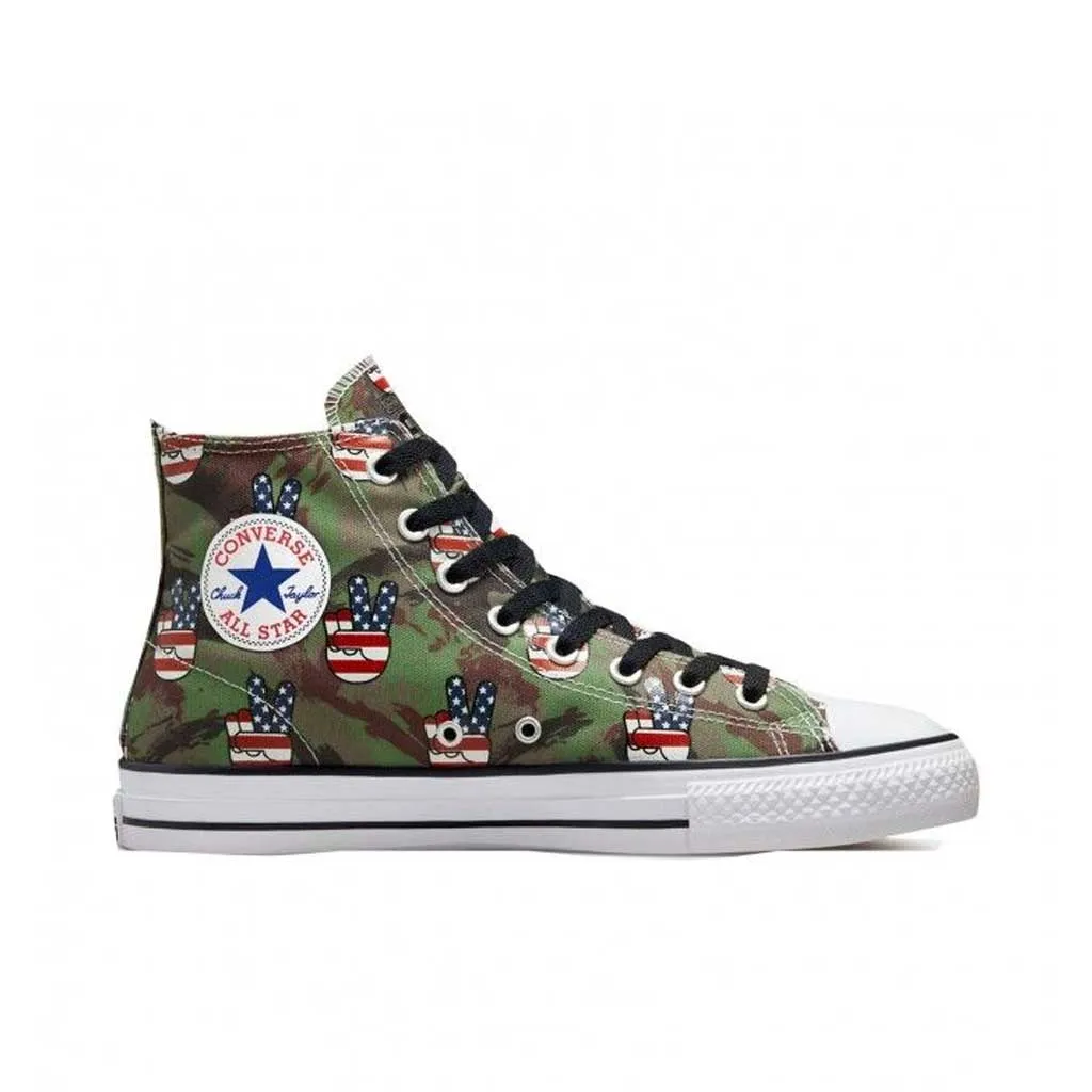 Converse CTAS Pro Hi - Camo Peace - Green/Navy