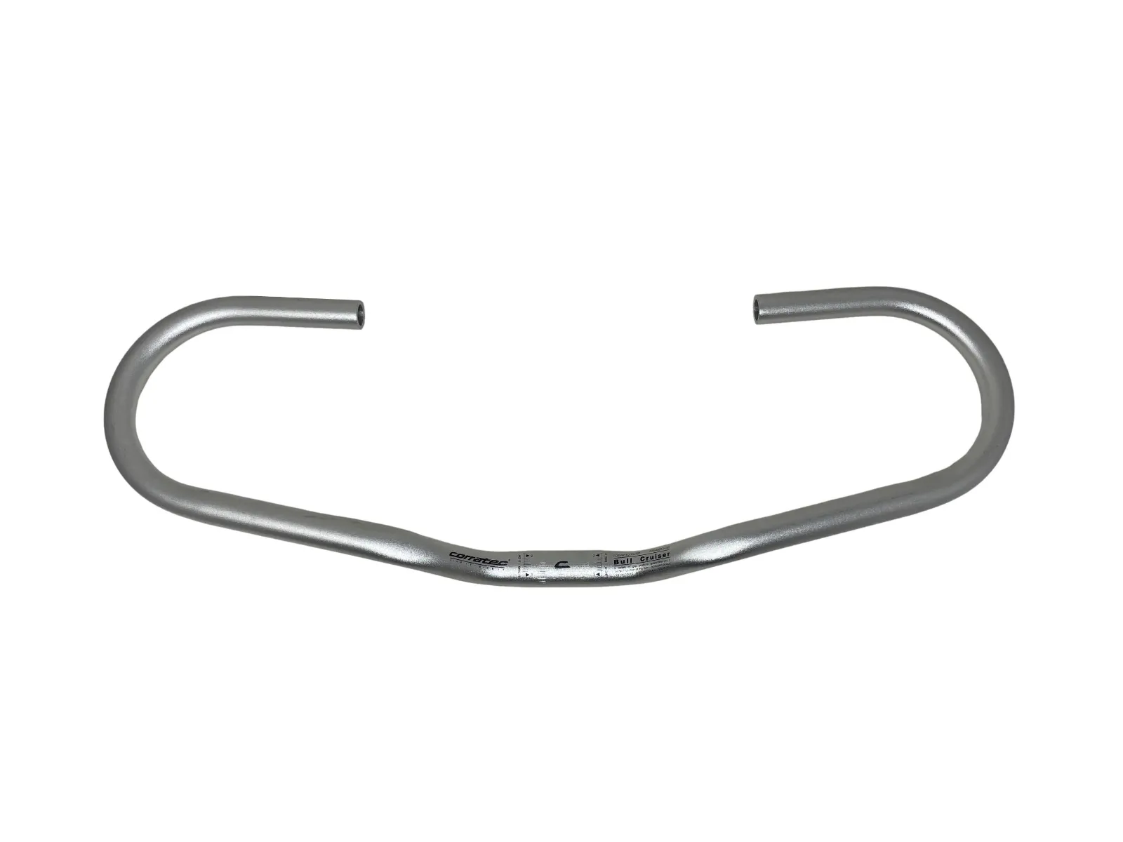 CORRATEC 585MM ALUMINUM SILVER BULL CRUISER STYLE 25.4MM CLAMP HANDLEBAR