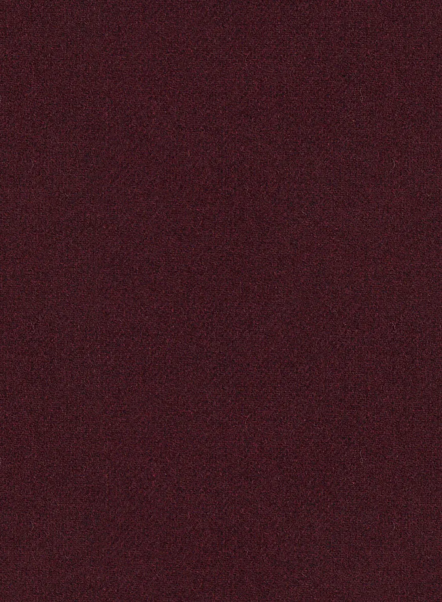 Dark Wine Heavy Tweed Suit