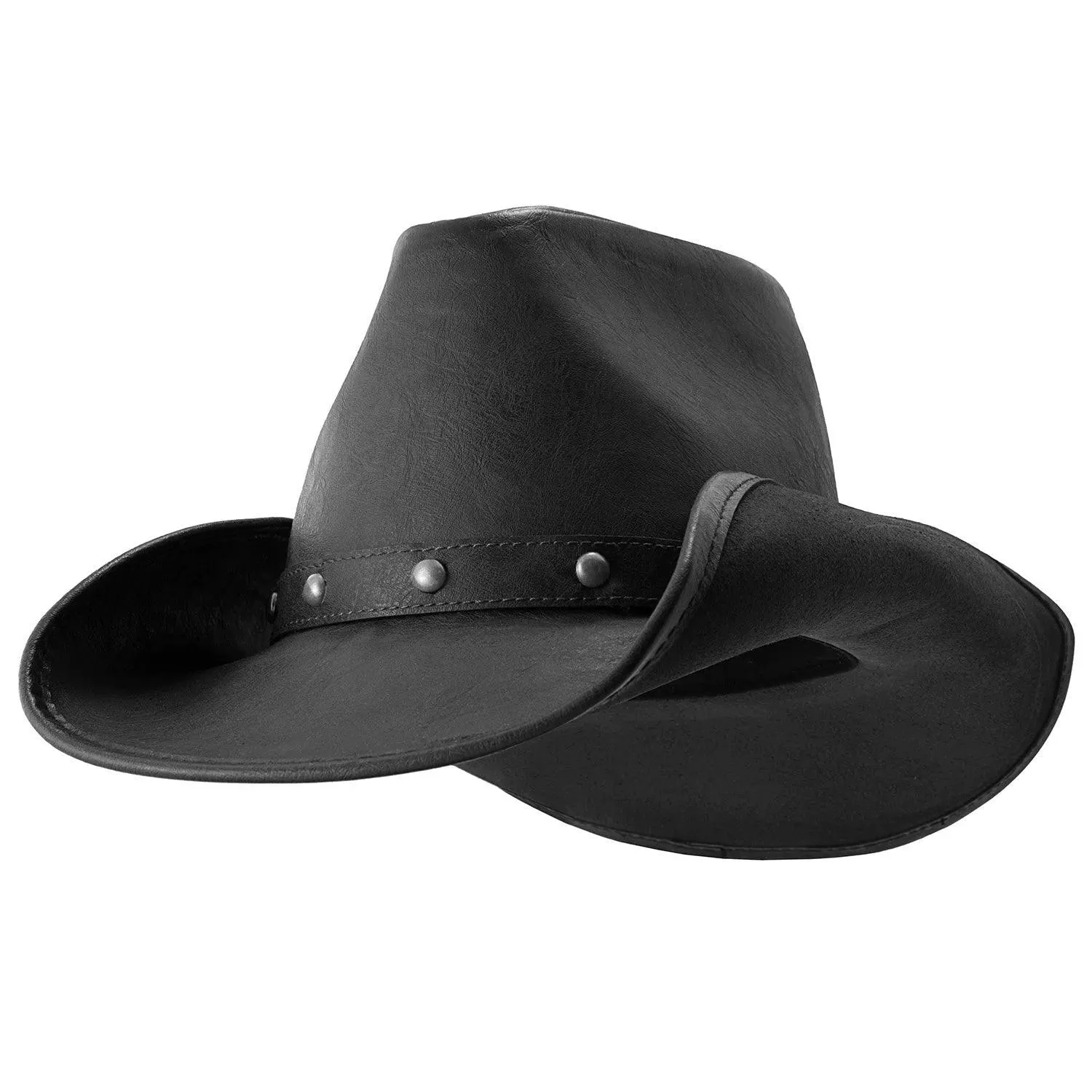 Deadwood Trading Broken Hill - Faux Leather Outback Hat