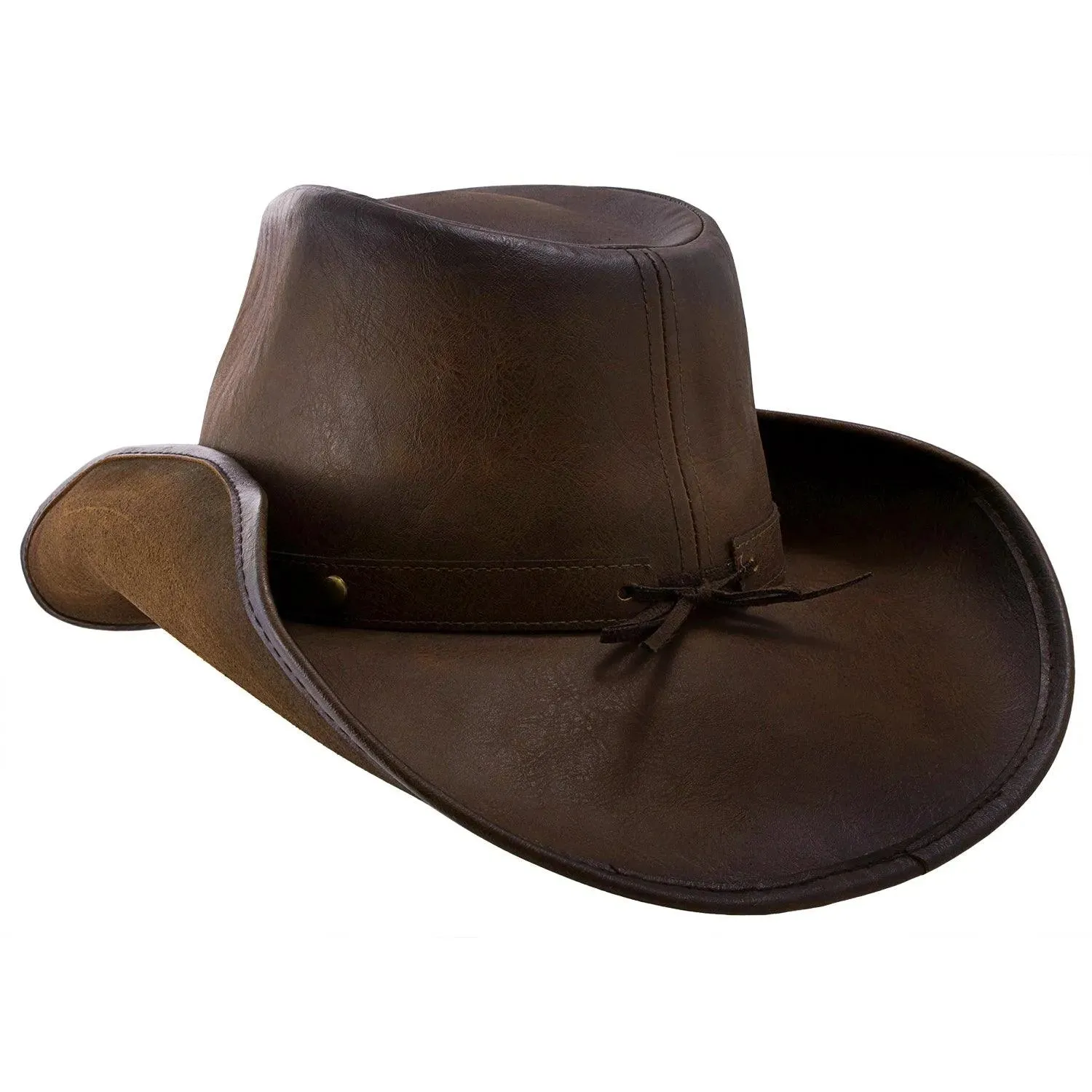 Deadwood Trading Broken Hill - Faux Leather Outback Hat