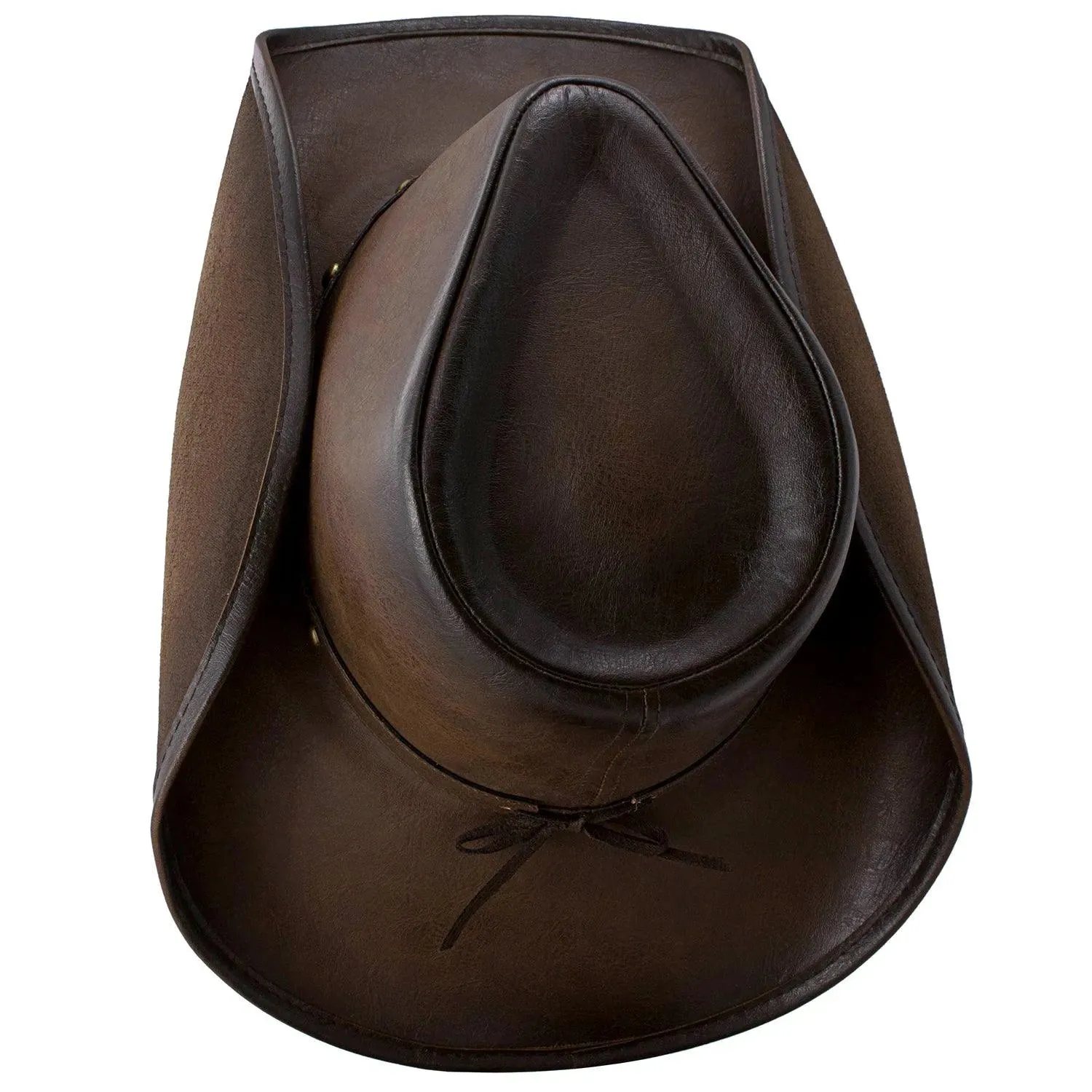 Deadwood Trading Broken Hill - Faux Leather Outback Hat