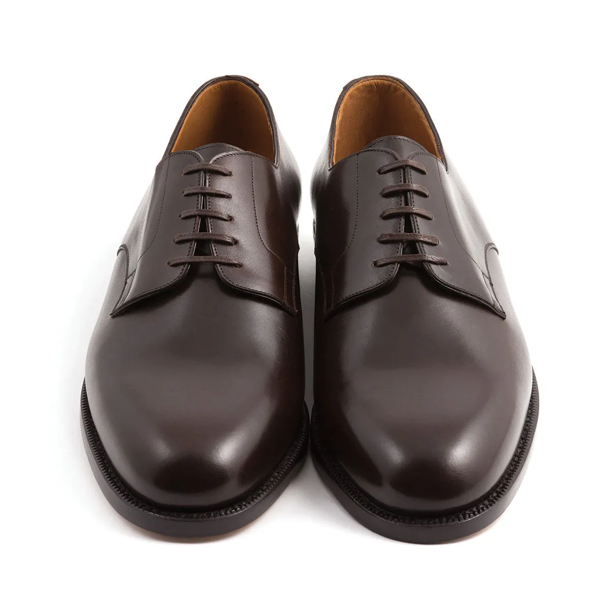 DERBY PLAIN FIVE EYELETS FULL GRAIL CALF LEATHER