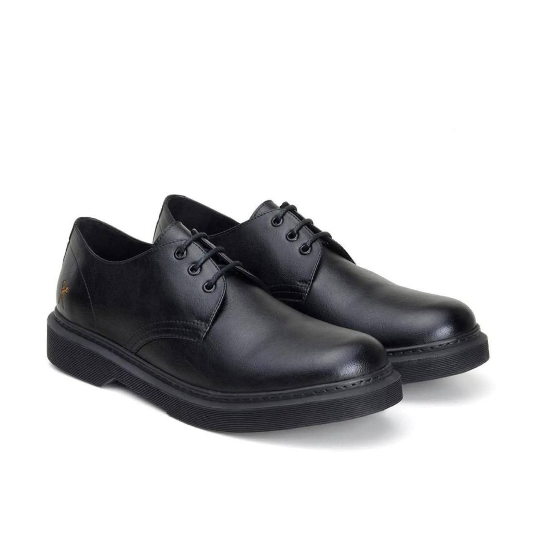 'Derby UK 2' vegan lace-up shoe by King55 - black