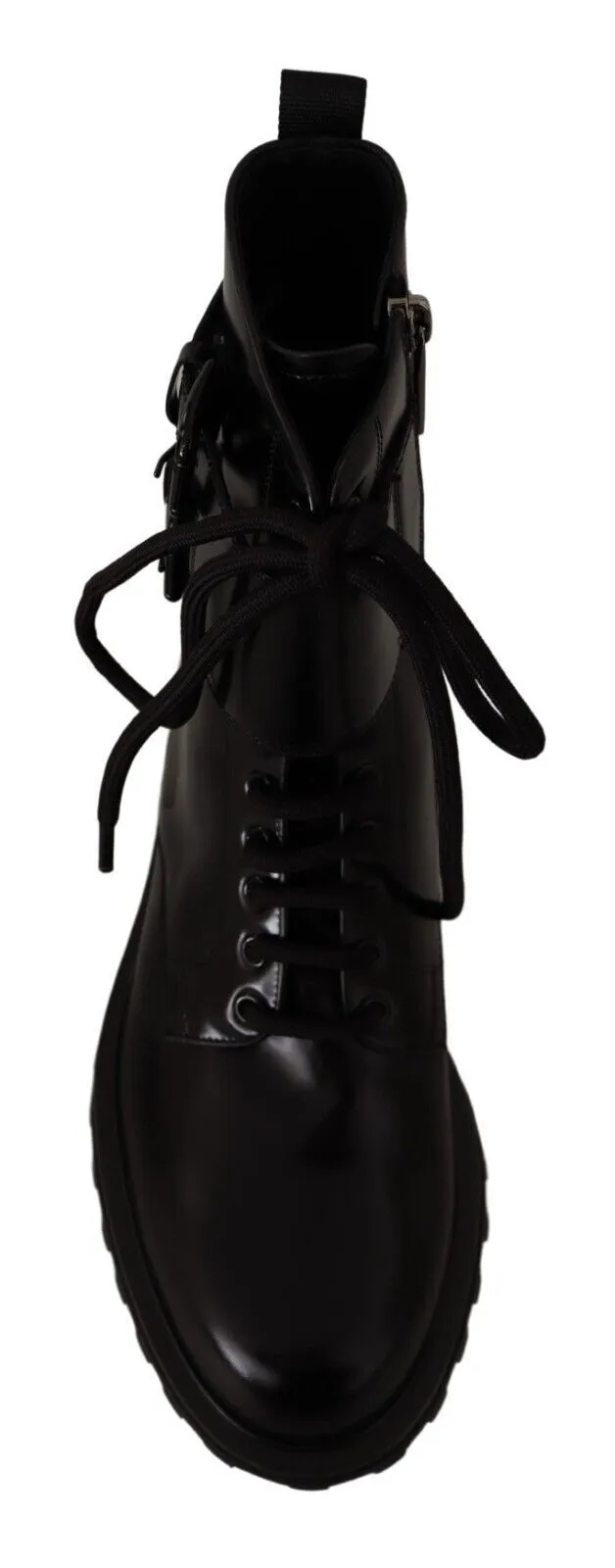 Dolce & Gabbana Elegant Black Leather Ankle Boots