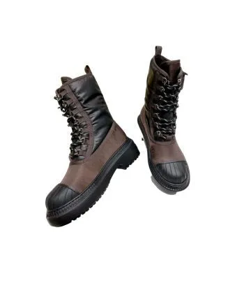 FD Domino Biker Boots Brown For Women