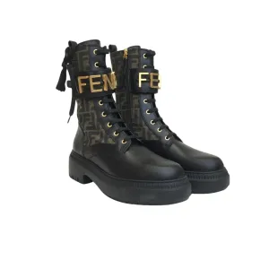 Fendi Fendigraphy Biker Boots Sz 41