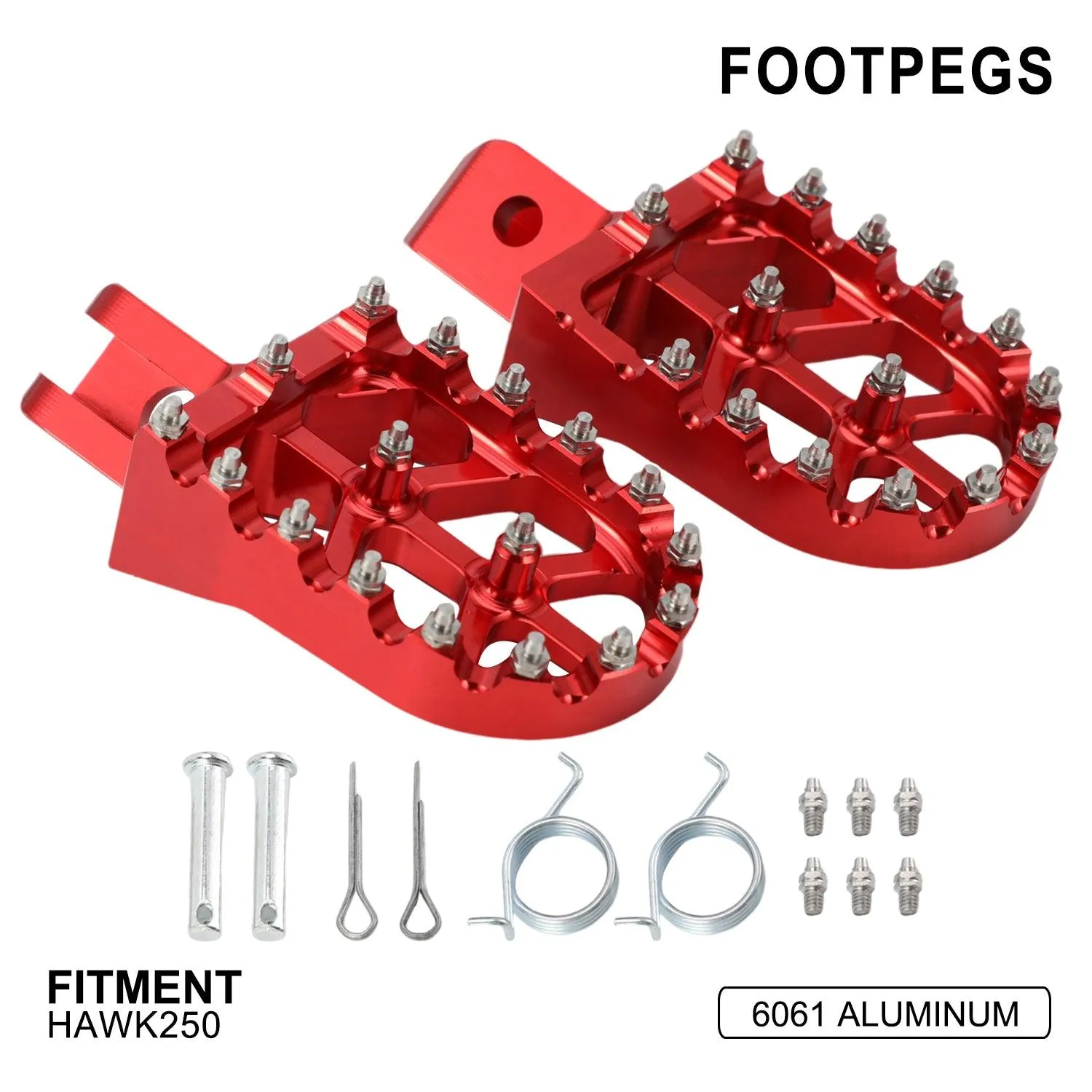 Foot Pegs Aluminum For HAWK250