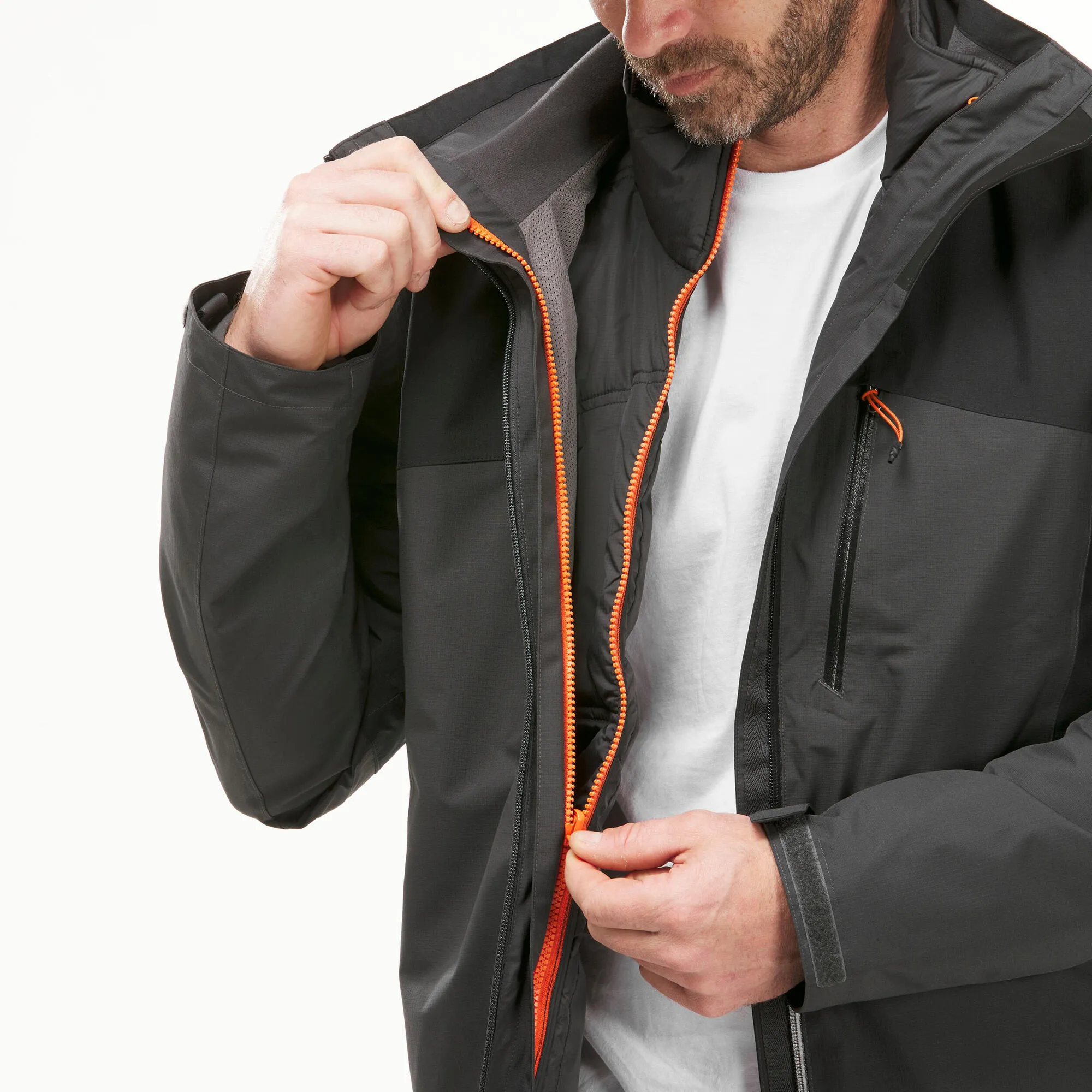 Forclaz Men's Travel 500 3-in-1 Waterproof Jacket