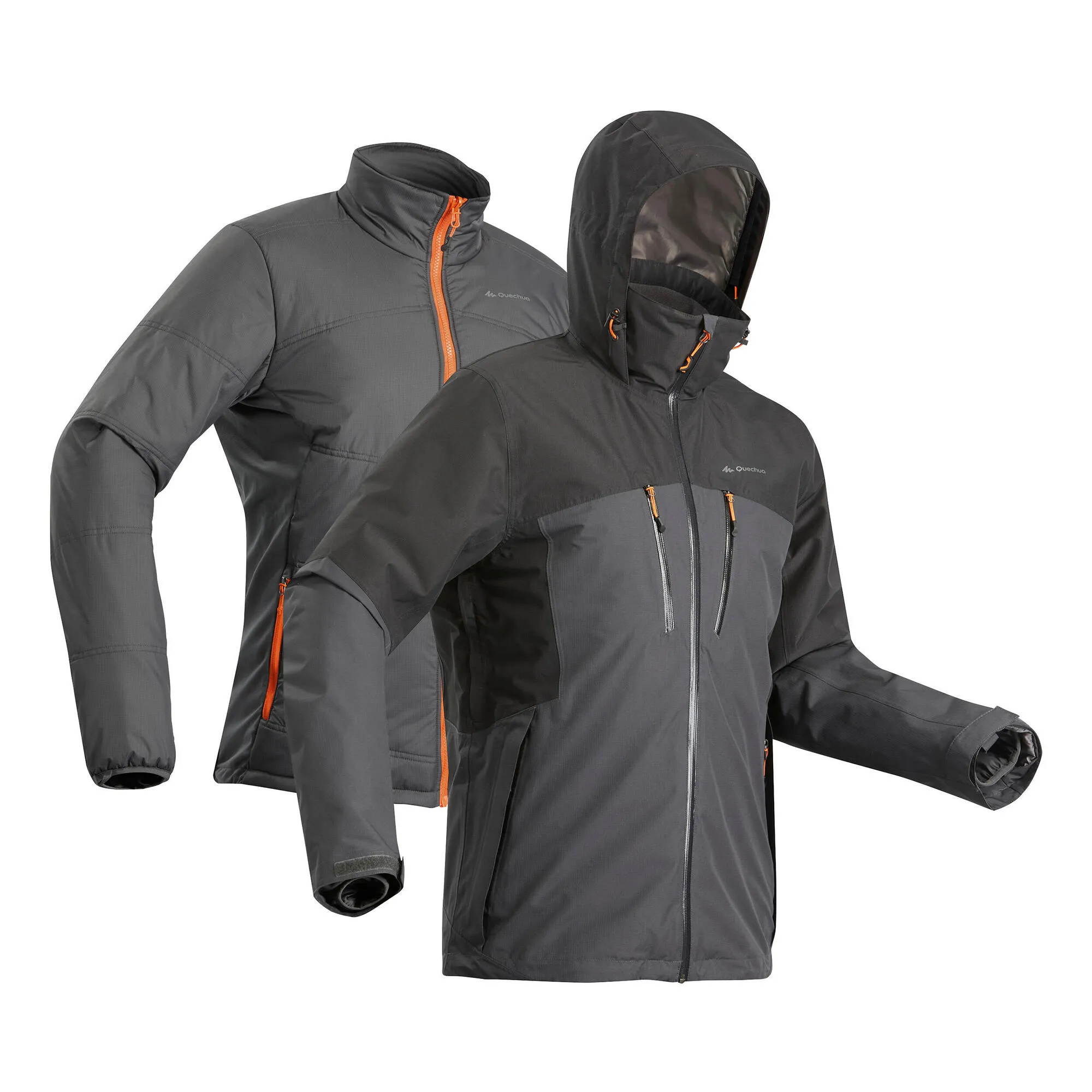 Forclaz Men's Travel 500 3-in-1 Waterproof Jacket