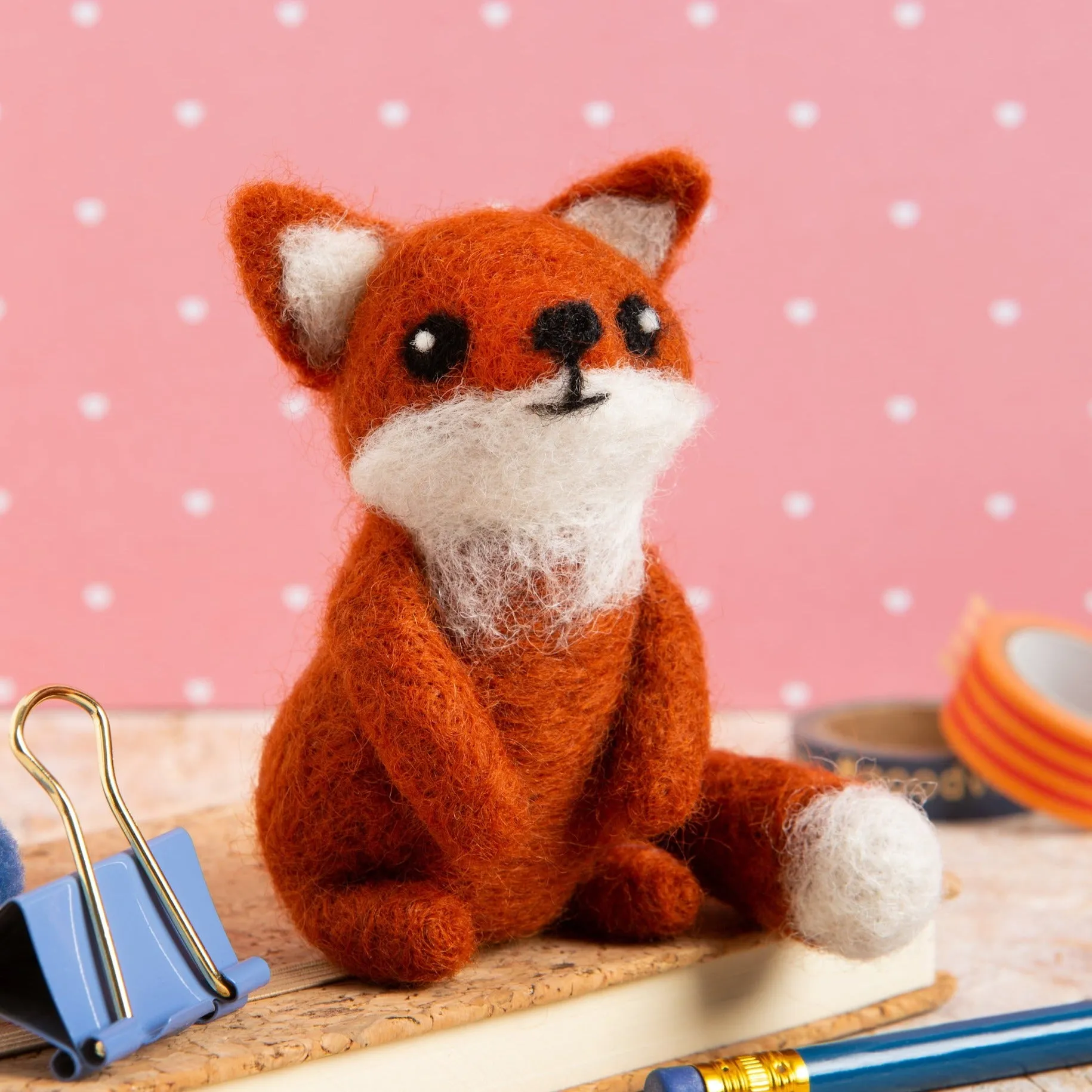 Fox Cub Needle Felting Kit