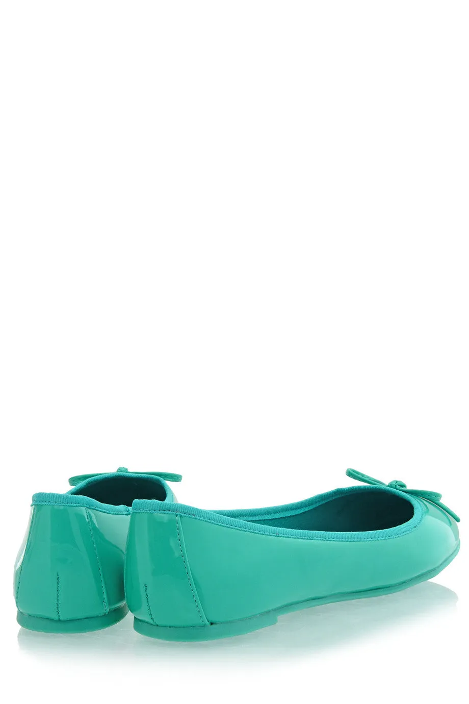 FRANCESCO MILANO ERMA Turquoise Pattent Ballerinas