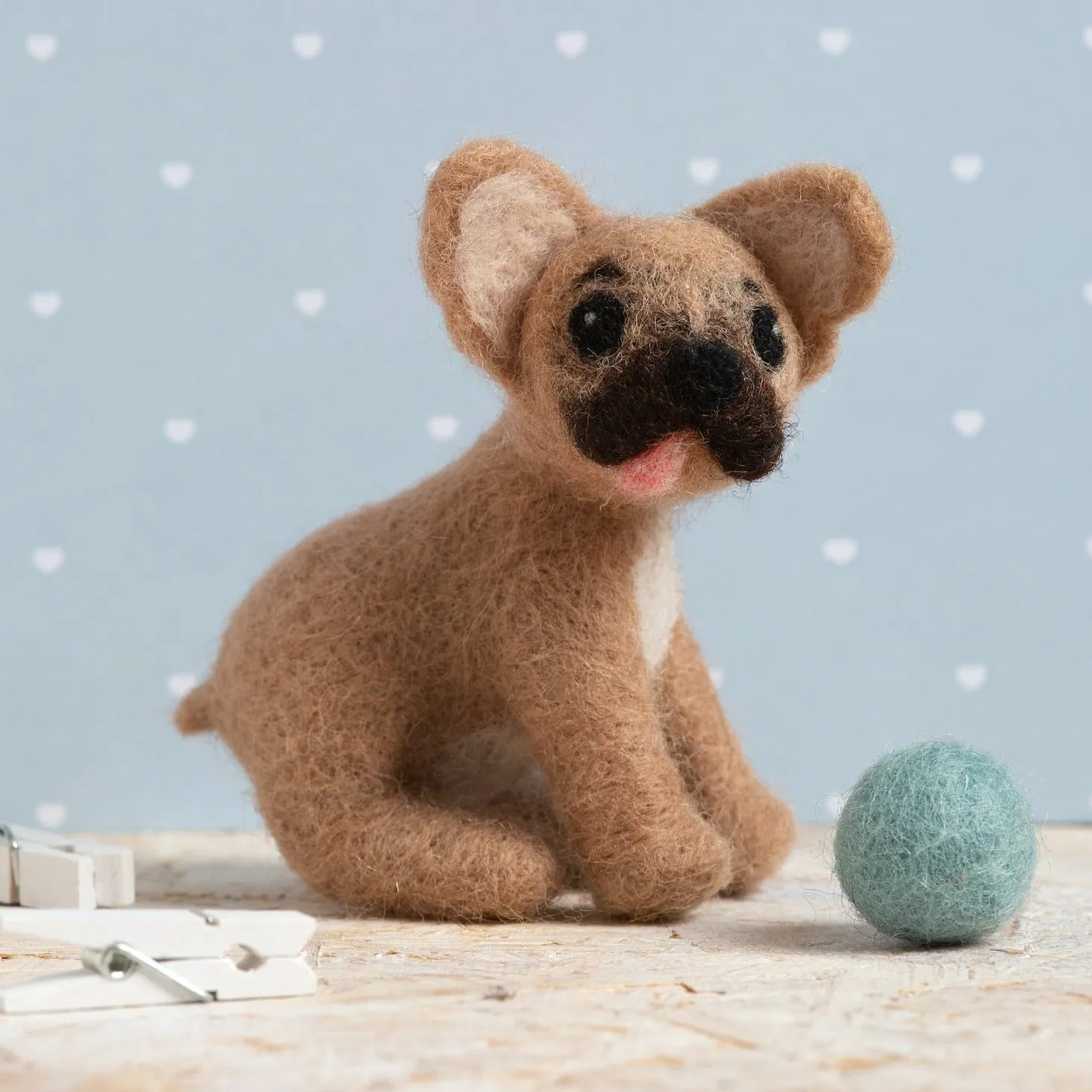 French Bulldog Needle Felting Kit