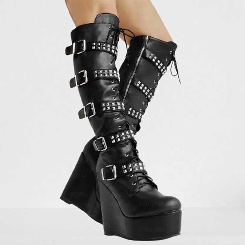 Funki Buys | Boots | Women's Colorful Custom Platform Boots