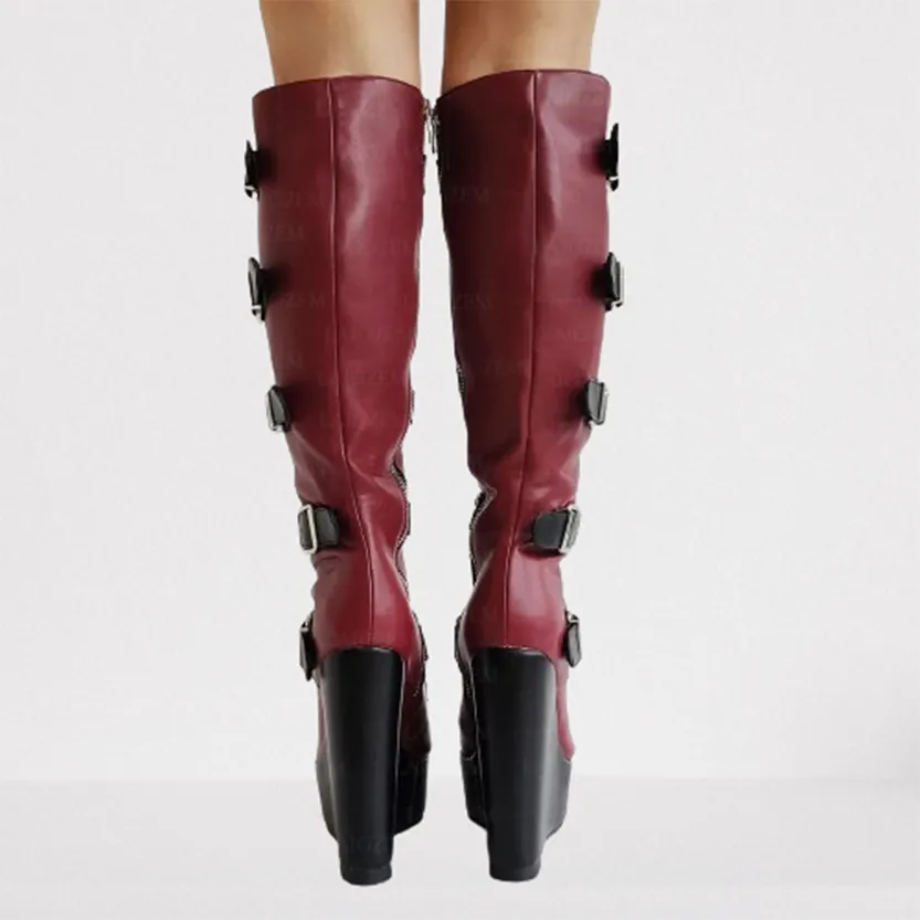 Funki Buys | Boots | Women's Colorful Custom Platform Boots