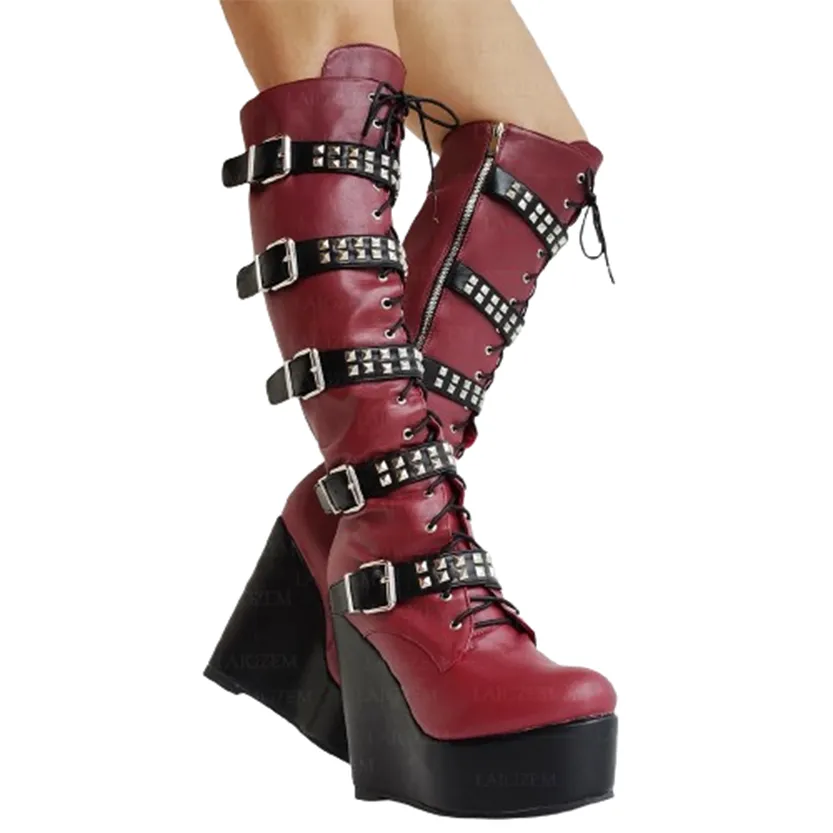 Funki Buys | Boots | Women's Colorful Custom Platform Boots