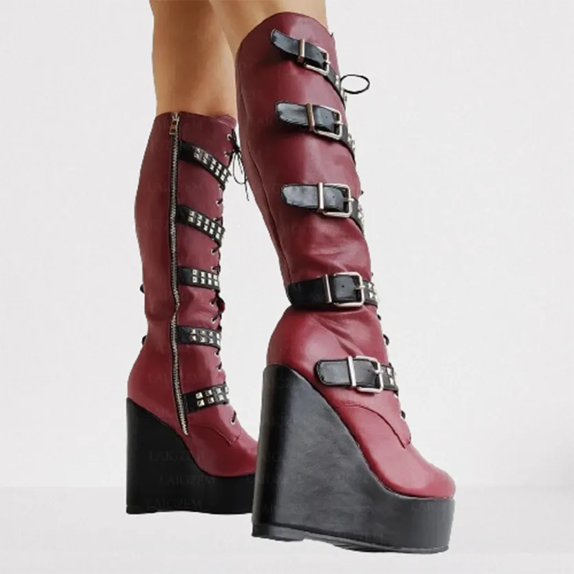 Funki Buys | Boots | Women's Colorful Custom Platform Boots