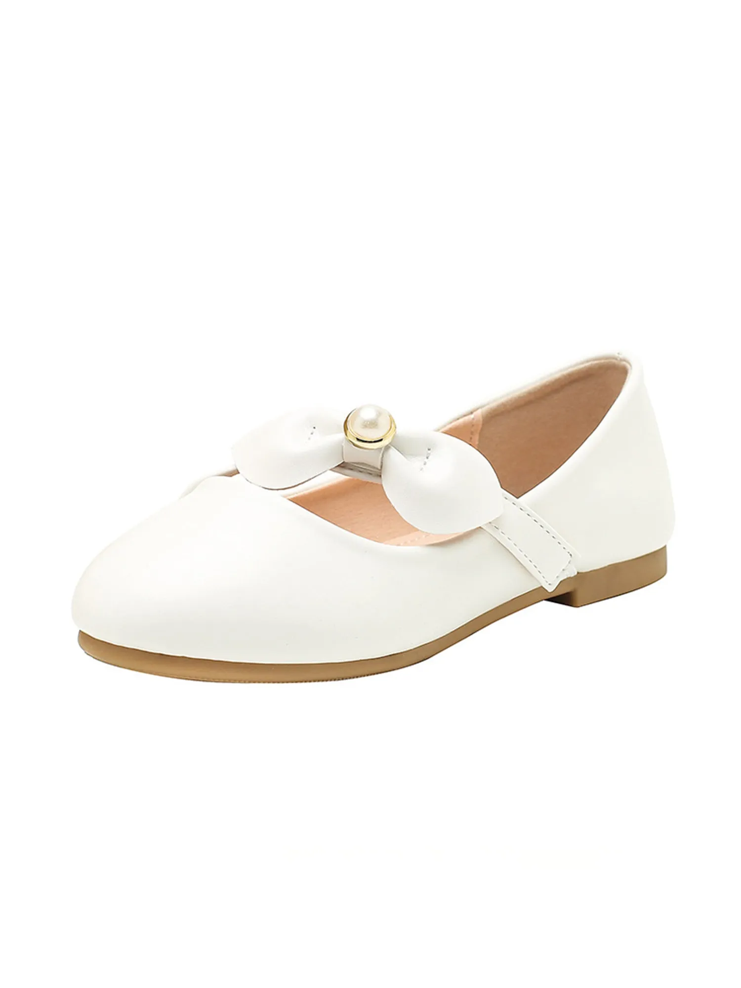 Girls Princess Shoes White Leather Shoes