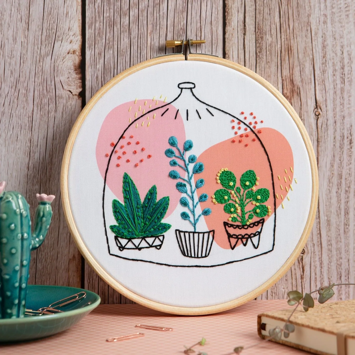 Glass Garden Embroidery Kit