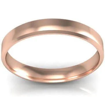 Gold Wedding Band 3mm