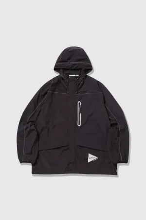 Gramicci x and wander Patchwork Wind Hoodie - Black