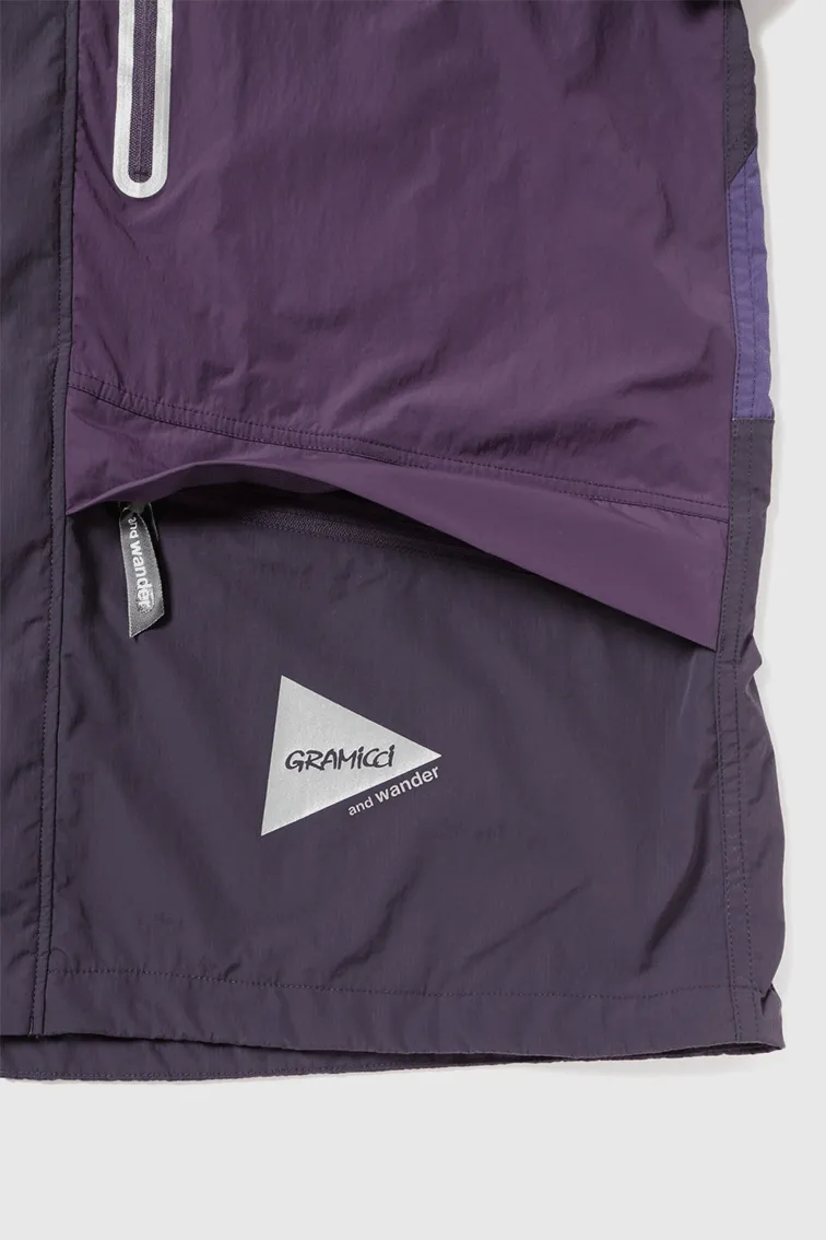 Gramicci x and wander Patchwork Wind Hoodie - Multi Purple