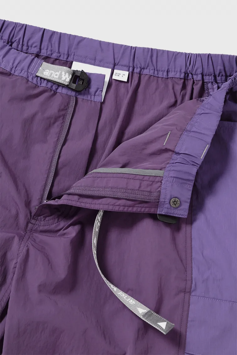 Gramicci x and wander Patchwork Wind Short - Multi Purple