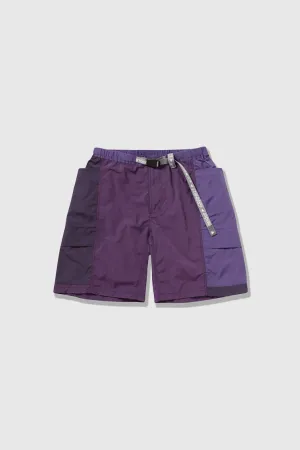 Gramicci x and wander Patchwork Wind Short - Multi Purple