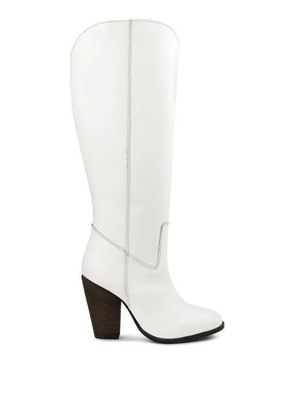 Great-Storm Suede Leather Calf Boots