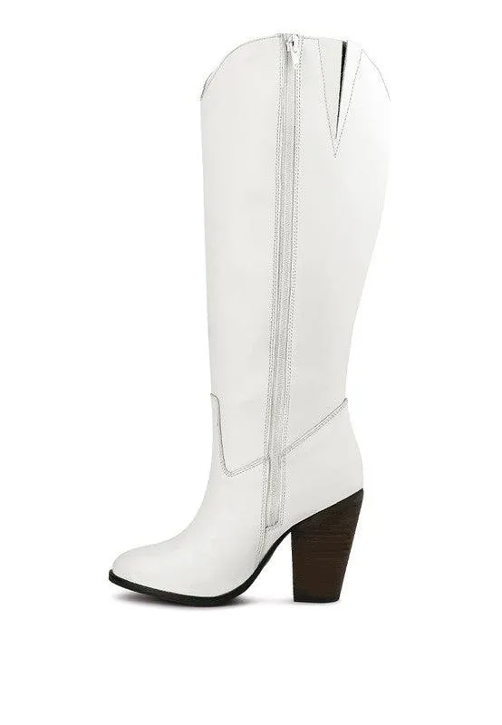 Great-Storm Suede Leather Calf Boots