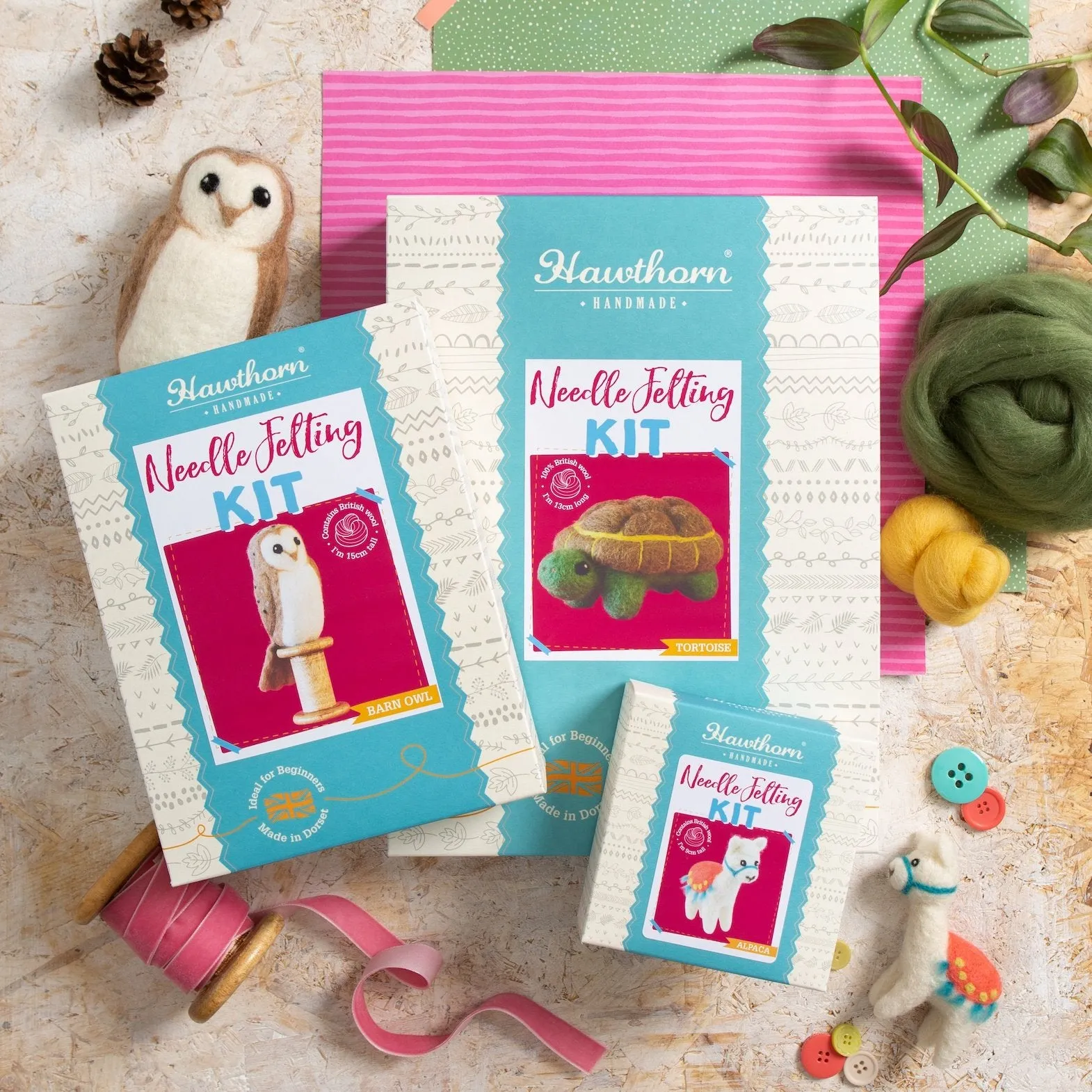 Great Tits Needle Felting Kit