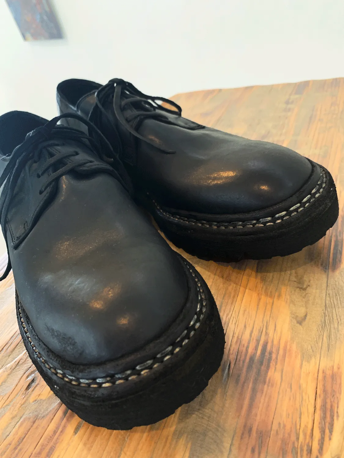 GUIDI  792V-N derby shoes