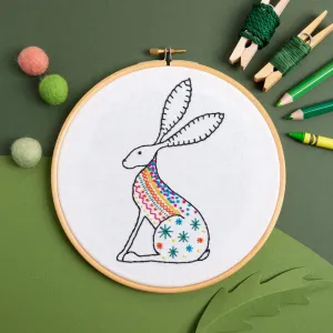 Hare Embroidery Kit